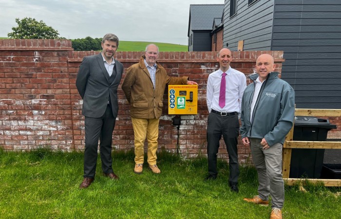 New housing site has life-saving equipment installed for the community