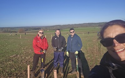 Redcliffe Homes Team Volunteer at Lower Chew Forest