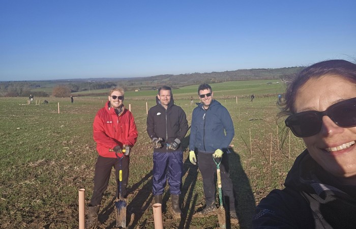 Redcliffe Homes Team Volunteer at Lower Chew Forest