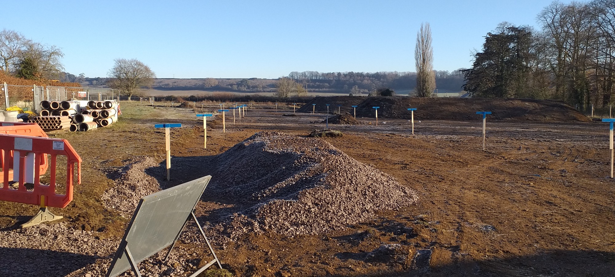 Work in progress at Milborne Port