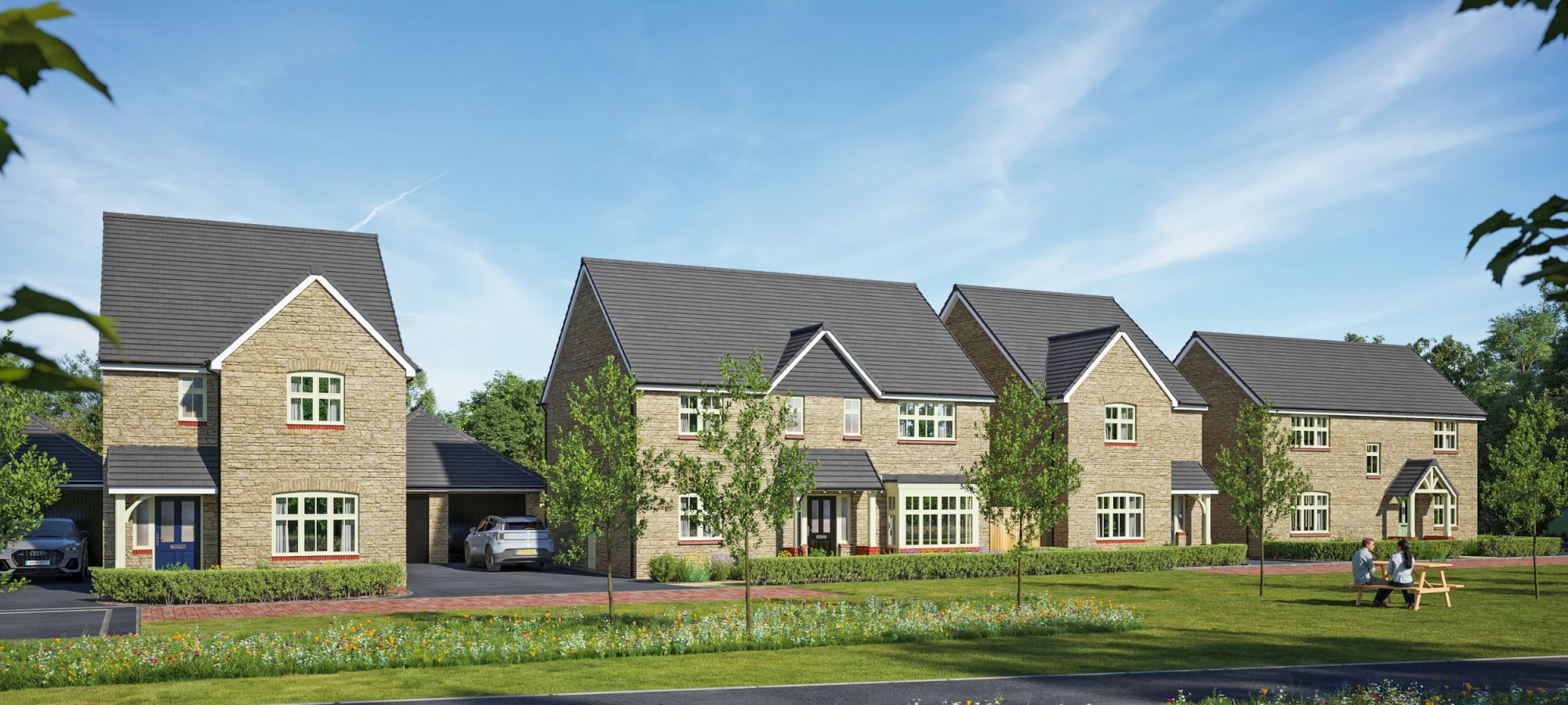 <h1>A new collection <br>of individually <br>designed homes.</h1>