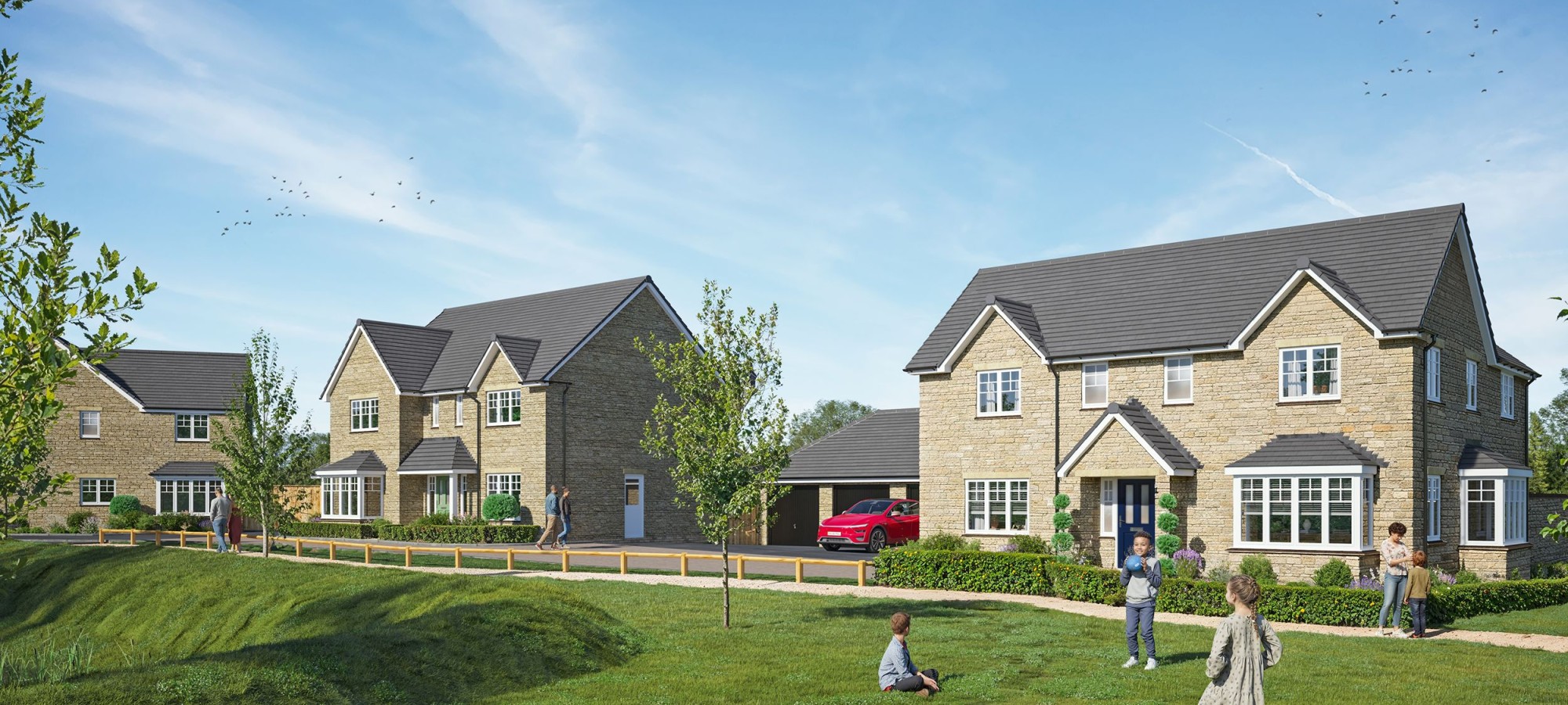 <h1>A new collection <br>of individually <br>designed homes.</h1>